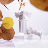 Maxbell White Roman Pillar Column Figurine Resin for Decor Photo Props Ornament