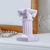 Maxbell White Roman Pillar Column Figurine Resin for Decor Photo Props Ornament