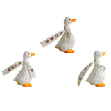 Maxbell Blessed Duck Figurine Animal Figure Statue for Office Home Decor Be Happy