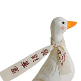 Maxbell Blessed Duck Figurine Animal Figure Statue for Office Home Decor Be Rich