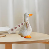 Maxbell Blessed Duck Figurine Animal Figure Statue for Office Home Decor Be Rich