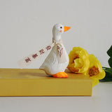 Maxbell Blessed Duck Figurine Animal Figure Statue for Office Home Decor Be Rich