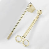 Maxbell 2 in 1 Candle Snuffer Wick Trimmer Cutter Stainless Steel Home Decor Golden