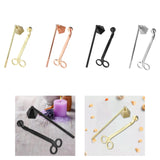 Maxbell 2 in 1 Candle Snuffer Wick Trimmer Cutter Stainless Steel Home Decor Golden