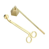 Maxbell 2 in 1 Candle Snuffer Wick Trimmer Cutter Stainless Steel Home Decor Golden