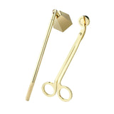Maxbell 2 in 1 Candle Snuffer Wick Trimmer Cutter Stainless Steel Home Decor Golden
