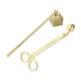 Maxbell 2 in 1 Candle Snuffer Wick Trimmer Cutter Stainless Steel Home Decor Golden