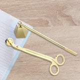 Maxbell 2 in 1 Candle Snuffer Wick Trimmer Cutter Stainless Steel Home Decor Golden