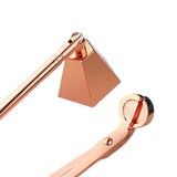 Maxbell 2 in 1 Candle Snuffer Wick Trimmer Cutter Stainless Steel Home Decor Rose Gold