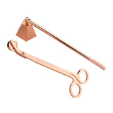 Maxbell 2 in 1 Candle Snuffer Wick Trimmer Cutter Stainless Steel Home Decor Rose Gold