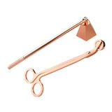 Maxbell 2 in 1 Candle Snuffer Wick Trimmer Cutter Stainless Steel Home Decor Rose Gold