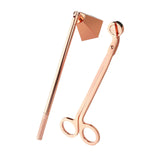Maxbell 2 in 1 Candle Snuffer Wick Trimmer Cutter Stainless Steel Home Decor Rose Gold