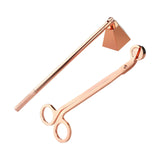 Maxbell 2 in 1 Candle Snuffer Wick Trimmer Cutter Stainless Steel Home Decor Rose Gold