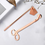 Maxbell 2 in 1 Candle Snuffer Wick Trimmer Cutter Stainless Steel Home Decor Rose Gold
