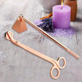 Maxbell 2 in 1 Candle Snuffer Wick Trimmer Cutter Stainless Steel Home Decor Rose Gold