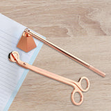 Maxbell 2 in 1 Candle Snuffer Wick Trimmer Cutter Stainless Steel Home Decor Rose Gold