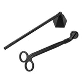 Maxbell 2 in 1 Candle Snuffer Wick Trimmer Cutter Stainless Steel Home Decor Black