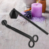 Maxbell 2 in 1 Candle Snuffer Wick Trimmer Cutter Stainless Steel Home Decor Black