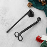 Maxbell 2 in 1 Candle Snuffer Wick Trimmer Cutter Stainless Steel Home Decor Black
