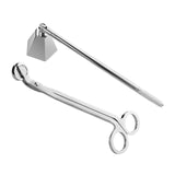 Maxbell 2 in 1 Candle Snuffer Wick Trimmer Cutter Stainless Steel Home Decor Silver