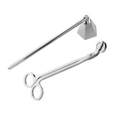Maxbell 2 in 1 Candle Snuffer Wick Trimmer Cutter Stainless Steel Home Decor Silver