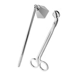 Maxbell 2 in 1 Candle Snuffer Wick Trimmer Cutter Stainless Steel Home Decor Silver