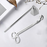 Maxbell 2 in 1 Candle Snuffer Wick Trimmer Cutter Stainless Steel Home Decor Silver