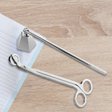 Maxbell 2 in 1 Candle Snuffer Wick Trimmer Cutter Stainless Steel Home Decor Silver
