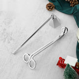 Maxbell 2 in 1 Candle Snuffer Wick Trimmer Cutter Stainless Steel Home Decor Silver