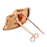 Maxbell Candle Accessory Set Wick Trimmer Wick Flame Snuffer Tray Gift Rose Gold