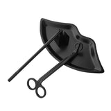 Maxbell Candle Accessory Set Wick Trimmer Wick Flame Snuffer Tray Gift Black