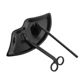 Maxbell Candle Accessory Set Wick Trimmer Wick Flame Snuffer Tray Gift Black