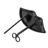 Maxbell Candle Accessory Set Wick Trimmer Wick Flame Snuffer Tray Gift Black