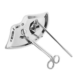 Maxbell Candle Accessory Set Wick Trimmer Wick Flame Snuffer Tray Gift Silver