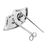Maxbell Candle Accessory Set Wick Trimmer Wick Flame Snuffer Tray Gift Silver