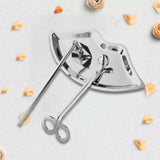 Maxbell Candle Accessory Set Wick Trimmer Wick Flame Snuffer Tray Gift Silver