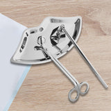 Maxbell Candle Accessory Set Wick Trimmer Wick Flame Snuffer Tray Gift Silver