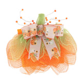 Maxbell Halloween Pumpkin Wreath Door Hanger for Stairs Indoor Thanksgiving Decor