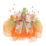 Maxbell Halloween Pumpkin Wreath Door Hanger for Stairs Indoor Thanksgiving Decor