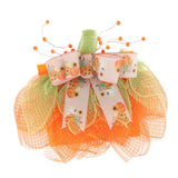 Maxbell Halloween Pumpkin Wreath Door Hanger for Stairs Indoor Thanksgiving Decor