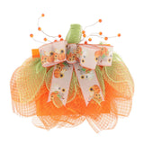Maxbell Halloween Pumpkin Wreath Door Hanger for Stairs Indoor Thanksgiving Decor