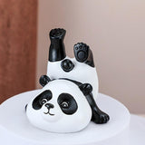 Maxbell Resin Panda Statue Sculpture Ornament Simulation Decoration Accessories 9cmx5cmx3cm