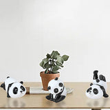 Maxbell Resin Panda Statue Sculpture Ornament Simulation Decoration Accessories 9cmx5cmx3cm