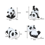 Maxbell Resin Panda Statue Sculpture Ornament Simulation Decoration Accessories 9cmx5cmx3cm
