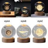 Maxbell Modern Ball Night Light with Resin Base Decorative for Living Room Decor styleA