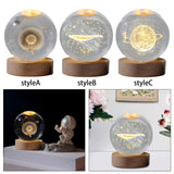 Maxbell Modern Ball Night Light with Resin Base Decorative for Living Room Decor styleA