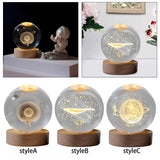 Maxbell Modern Ball Night Light with Resin Base Decorative for Living Room Decor styleA