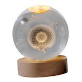 Maxbell Modern Ball Night Light with Resin Base Decorative for Living Room Decor styleA