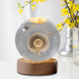 Maxbell Modern Ball Night Light with Resin Base Decorative for Living Room Decor styleA