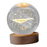 Maxbell Modern Ball Night Light with Resin Base Decorative for Living Room Decor styleB